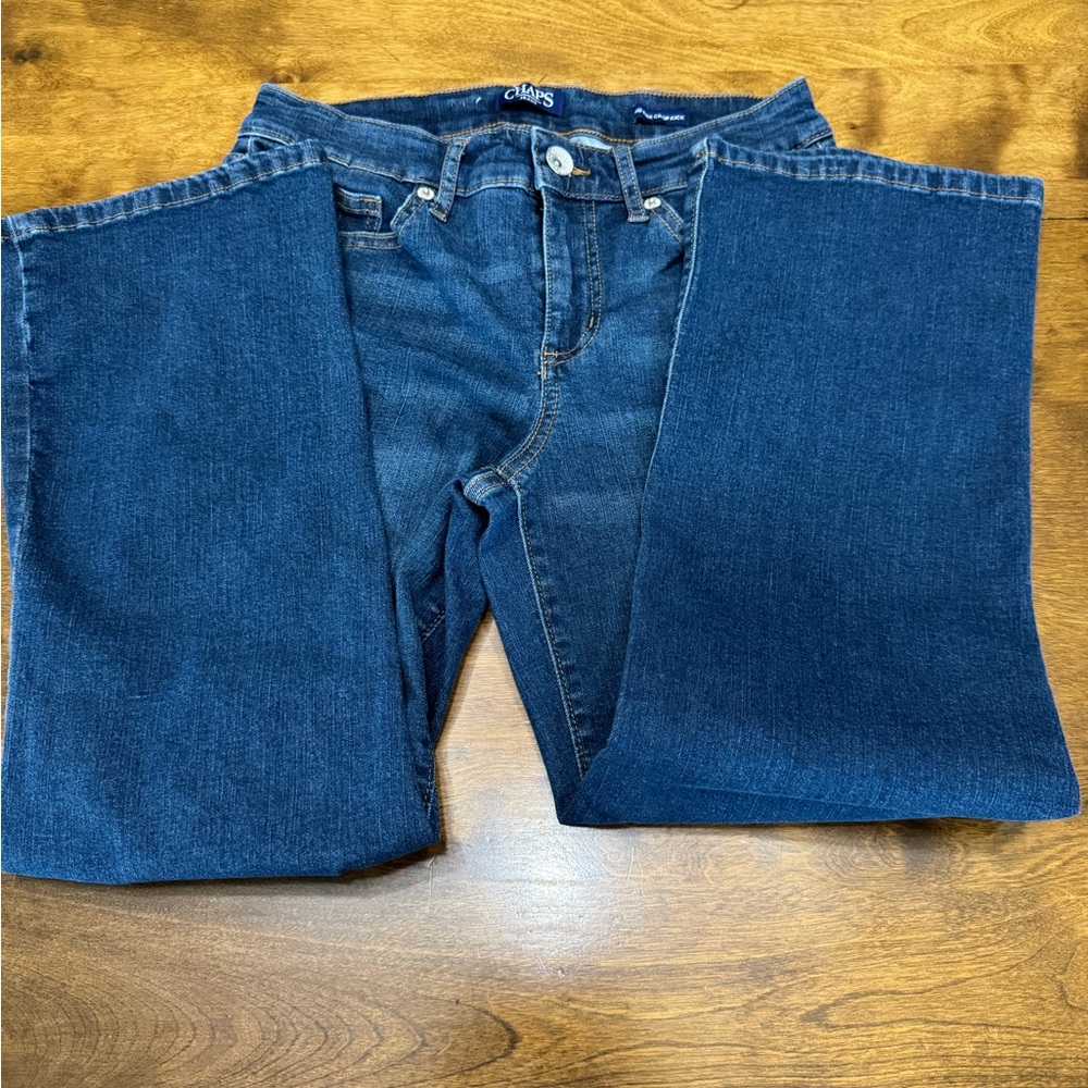 Chaps Mid Rise Crop Kick Jeans